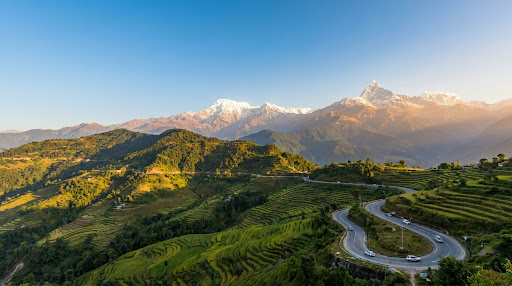 Scenic Nepal Himalayan landscape